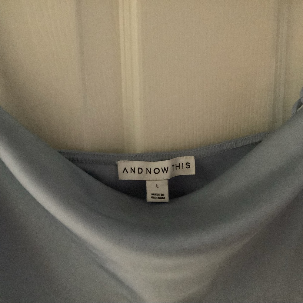 Blue Satin Dress